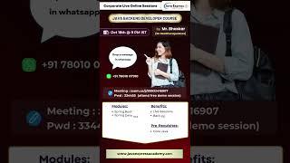 Live Java Backend Developer Course #coding #javaexpress #softwaredeveloper
