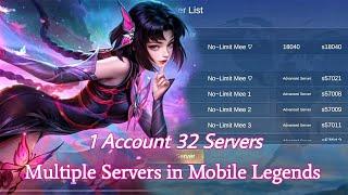 how to switch multiple advance servers in mobile legends 2024 | mlbb multiple account server 2023