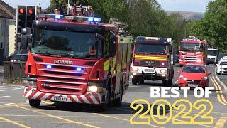 BEST OF 2022! - UK FIREFIGHTERS IN ACTION - Fire Engines & Trucks Responding! 