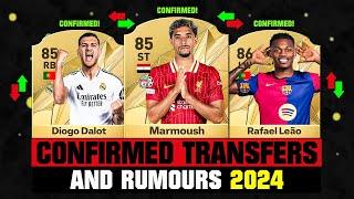 FIFA 25 | NEW CONFIRMED TRANSFERS & RUMOURS!  ft. Marmoush, Diogo Dalot, Rafael Leao... etc