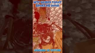 WTF Skibidi Toilet Broke Me Door...