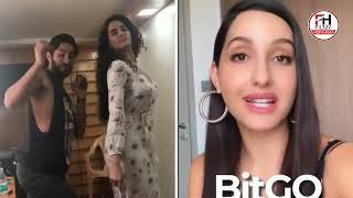 वडय ह गय वयरल Nora Fatehi Incredible Shaking Dance With Makeup Man During  Mumbai Lockdown 1080p