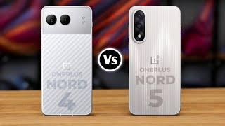 OnePlus Nord 4 vs OnePlus Nord 5 – Full Comparisons