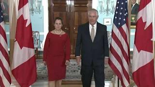 Secretary Meets with Canadian Foreign Minister Chrystia Freeland