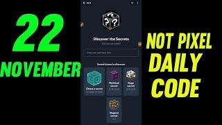 Not Pixel Secret Word | Not Pixel Airdrop Secret Code Today | Not Pixel Airdrop Secret Code