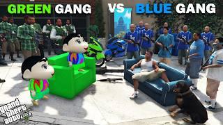 Shinchan Green Gang VS Franklin Blue Gang In GTA 5!