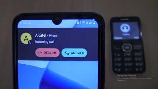 Incoming call & Outgoing call at the Same Time Alcatel 2008G+Realme 30s