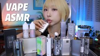 VAPE ASMR) SILVER-COLORED VAPES COLLECTION | 여름에 어울리는 실버 컬러 전자담배 모아보기