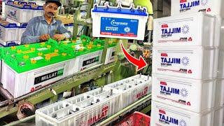 FACTORY में INVERTER BATTERY कैसे बनता है ? BATTERY MANUFACTURING PROCESS || BATTERY PRODUCTION LINE