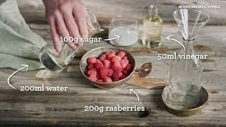 Koskenkorva Vodka - The making of Raspberry Shrub