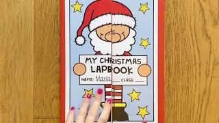 Christmas Lapbook - Bastelvorlage