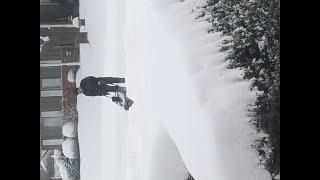 Free Snow blower in action #SHORTS