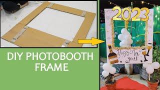 DIY Photobooth frame from old cardboard boxes | #diy frame| #photobooth