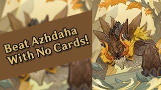 Beat Azhdaha Without Using Any Card - Genshin Impact TCG