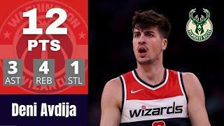 Deni Avdija Possessions VS Milwaukee Bucks - 12 PTS, 4 REB, 3 AST | דני אבדיה מהלכים נגד באקס