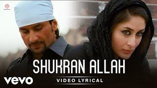 Salim-Sulaiman, Sonu Nigam, Shreya Ghoshal, Salim Sadruddin Merchant - Shukran Allah (Lyric Video)