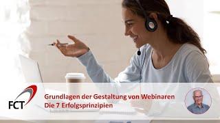 Grundlagen der Gestaltung von Webinaren   die 7 Erfolgsprinzipien