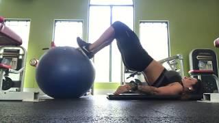 Evada Peron - HAMSTRING CURL WITH STABILITY BALL