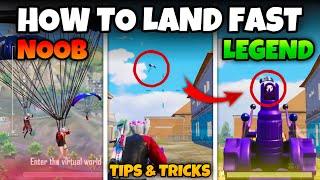 HOW TO LAND FAST BEFORE ENEMIES!!(BGMI/PUBGM) PRO TIPS & TRICKS | Mew2