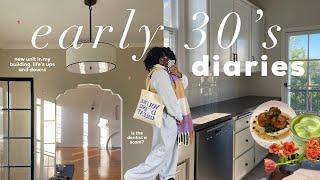 early 30’s diaries | new unit in building with more light + life’s ups & downs