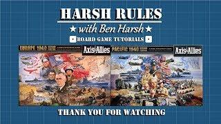 Harsh Rules: Let's Learn to Play - Axis & Allies: Global 1940