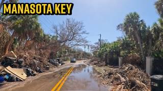 After Hurricane Milton Driving Through Manasota Key Englewood Florida