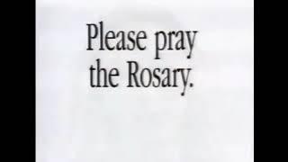 "Please Pray The Rosary." TVC (Mama Mary fades from blue to orange)