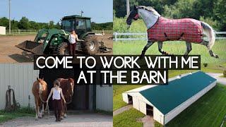 My Morning Barn Routine // barn chores vlog