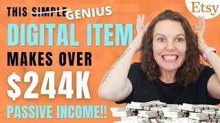These EASY Digital Products on Etsy Make $20k A Month!  Passive Income on Etsy