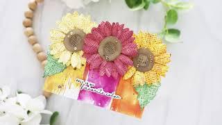 Add Texture To Floral Dies With An Embossing Folder