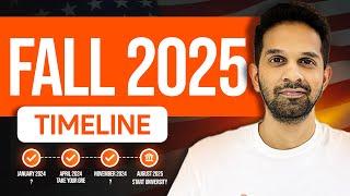 Fall 2025 MS Application Timeline  | Your Ultimate Guide | MS in USA 