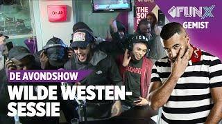 Wilde Westen-sessie met Mula B, LouiVos, 3robi, Iliass, Bartofso, Kingsize & Iliassopdebeat