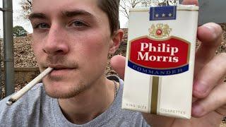 Smoking a 1960’s Philip Morris Commander Cigarette (Discontinued) - Review