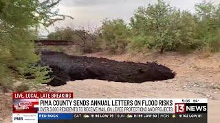 Pima County levee project underway to remove sediment from 2020 Bighorn Fire