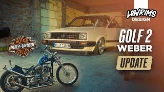 Weber Golf 2 Update & Custom Harley Davidson Shovelhead | LRD Stellt Vor #9 | Low Rims Design