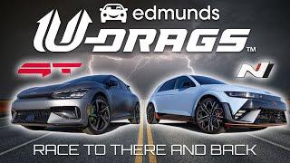 U-DRAGS RACE: Hyundai Ioniq 5 N vs. Kia EV6 GT | Acceleration, Quarter Mile, Handling & More