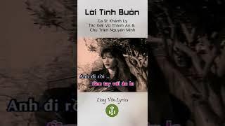 Khánh Ly | Lời Tình Buồn (Lyrics) | Nhạc Trữ Tình Hay Nhất 2025 #shorts