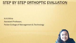 BASICS OF BINOCULAR VISION THERAPY | ONLINE LECTURE SERIES - DAY 1