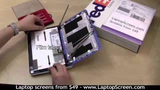 Netbook screen repair, how to replace an LCD screen on a Netbook/Laptop [Dell Mini 10]