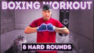 8 Hard Rounds of Boxing #boxingtraining #boxingworkout #heavybagworkout