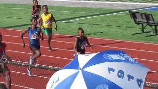 Marc-Anthony Stiff 200m dash w/12 year olds 05/25/19