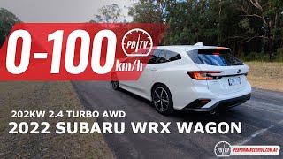 2022 Subaru WRX Sportswagon (Levorg) 0-100km/h & engine sound