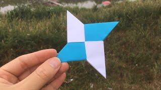 How To Make a Paper Ninja Star (Shuriken) - Origami