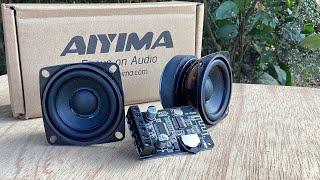 Best budget setup for portable Diy Bluetooth speaker -  XY-P15W with Aiyima speakers
