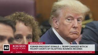 CBS2's Alice Gainer shares first-hand account of Trump's arraignment