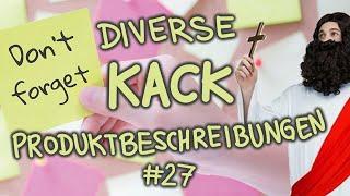 Diverse Kack Produktbeschreibungen #27