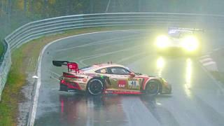 Nürburgring Crash, HEAVY RAIN & Highlights - ADAC 24h Qualifiers Race 1 & 2