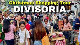 DIVISORIA MANILA - Christmas Shopping Tour this December! | Crazy Busy Walk around Manila Streets!