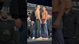 Sam Goodman and Chainoi Worawut Face-Off after Weigh-In.