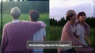 Wonki editing clips (jungwon and Ni-ki)